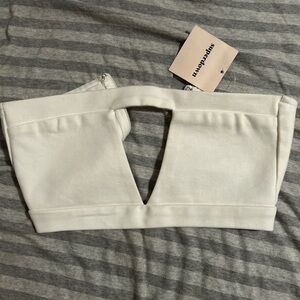 Superdown White Cropped Top
